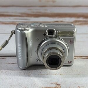 Canon PowerShot A540 Silver 6.0MP Digital Camera 4x Optical Zoom PC1183 — Used
